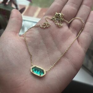 Kendra Scott Emerald Green Necklace